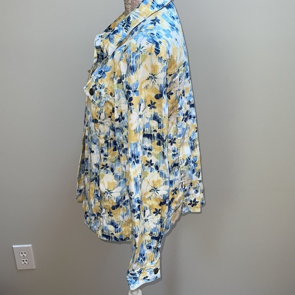 Koret large floral denim coat - Picture 3 of 6
